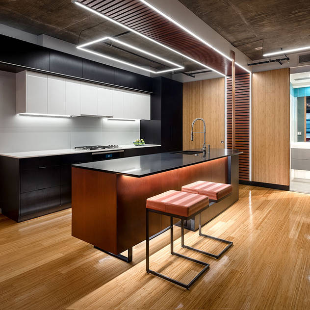 Nhà bếp phong cách hiện đại bởi KUBE Architecture Hiện đại