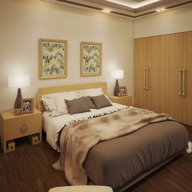 Elegant Hotel Room Modern Bedroom by IPixilia Modern