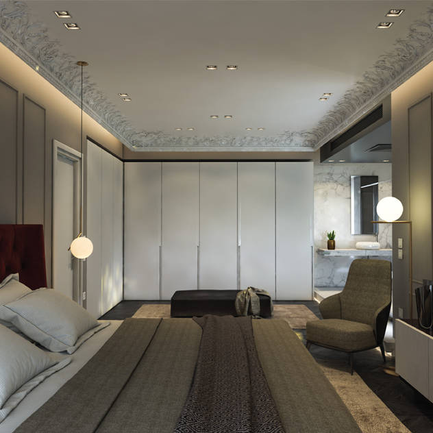 Master Bedroom Modern Bedroom by ICONIC DESIGN STUDIO Modern