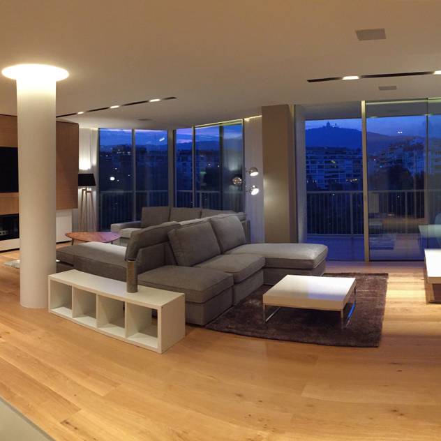 Foto interior de salon comedor: Salones de estilo  de GARLIC arquitectos, Moderno   