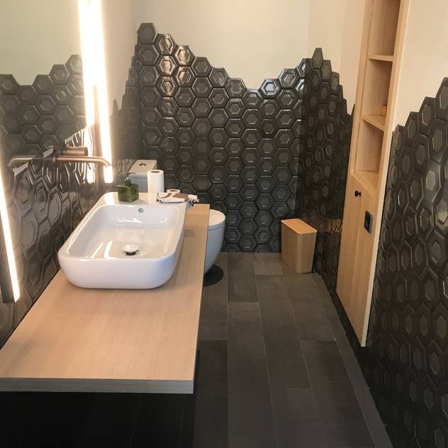 Detalle de baño: Baños de estilo  de GARLIC arquitectos, Moderno   