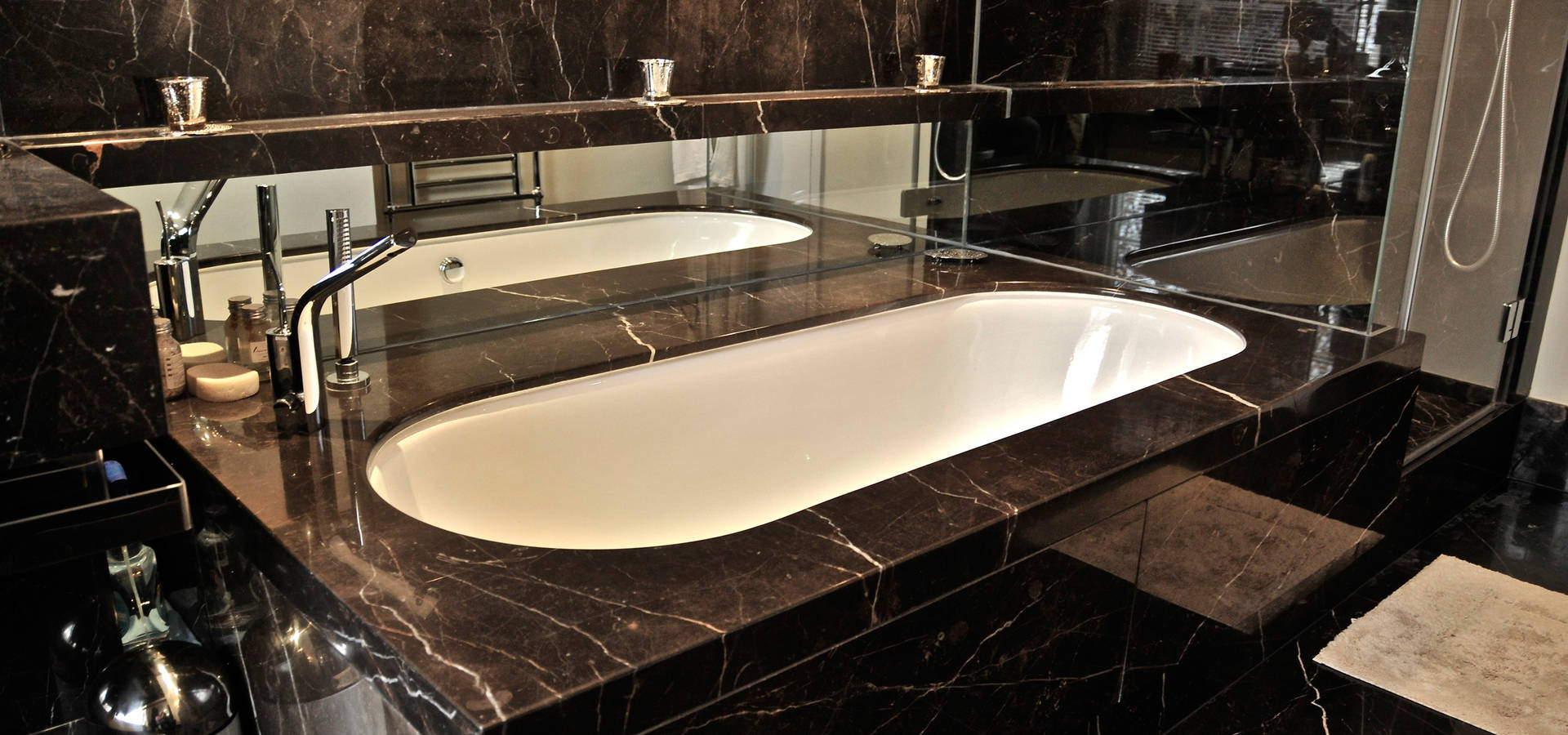 Black Marble Bathroom Orset Von Ogle Luxury Kitchens Bathrooms