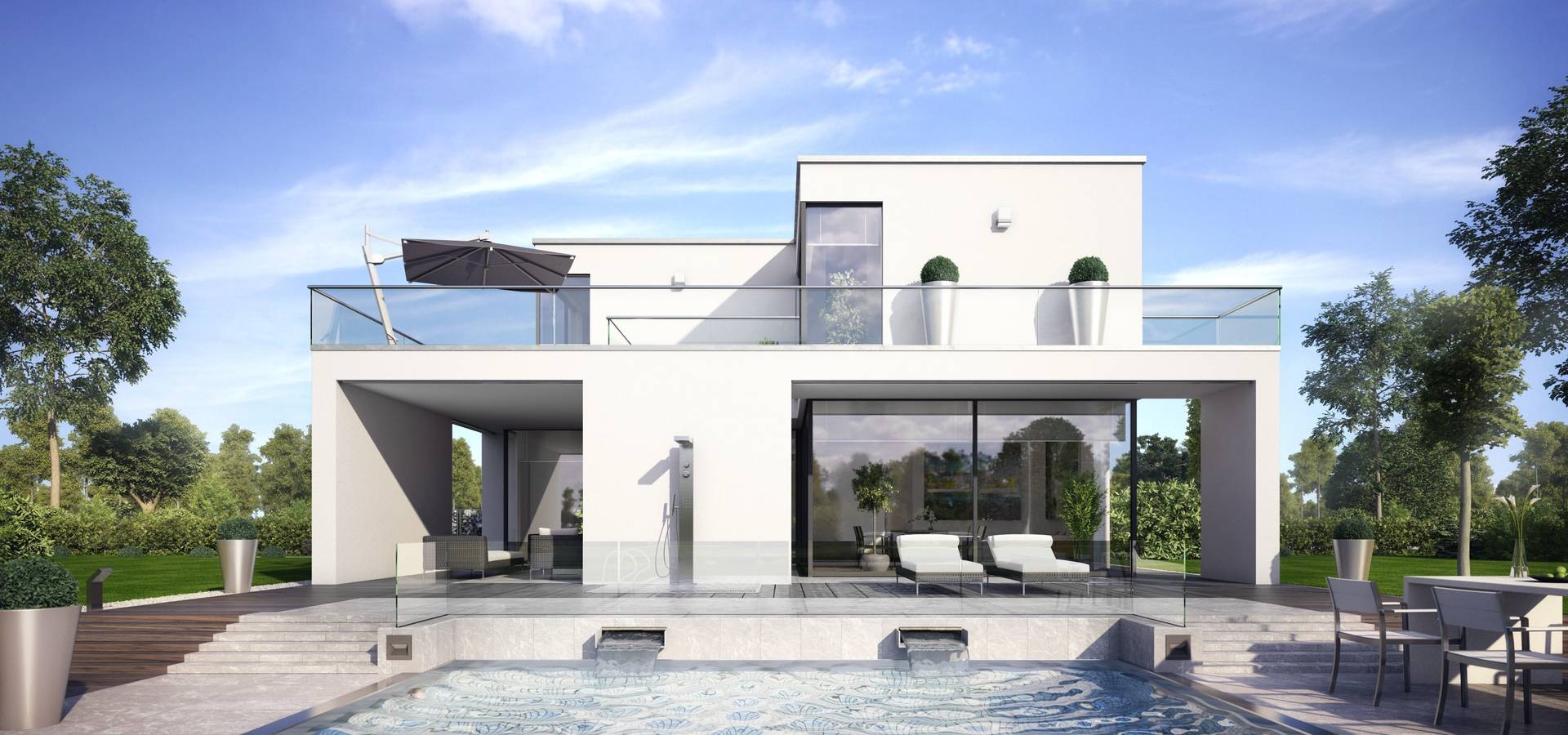 Hausentwurf Villa im Bauhausstil par OKAL Haus GmbH | homify
