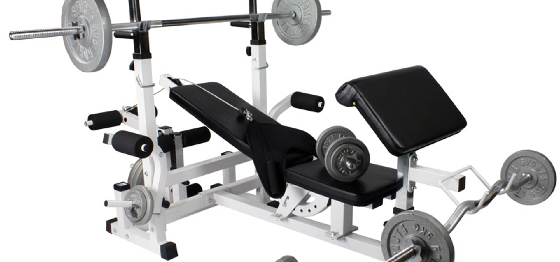 Universal Weight Bench Workstation - White – Gorilla Sports South
