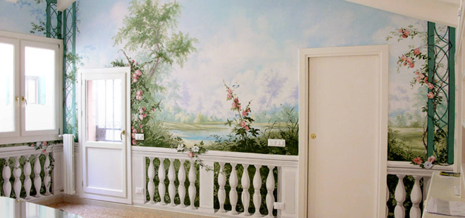erica de rosa, dipinti, affreschi, trompe l&#39;oeil,  decorazioni—Venezia