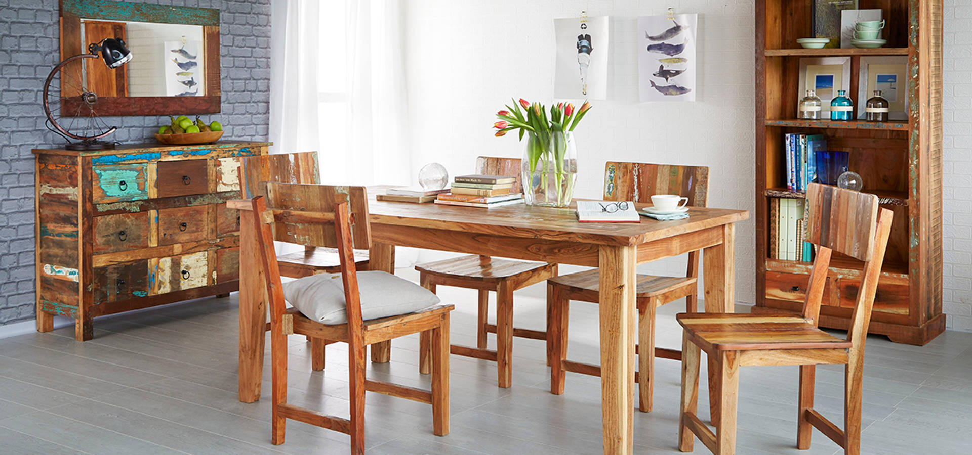 Corby solid wood online dining chair