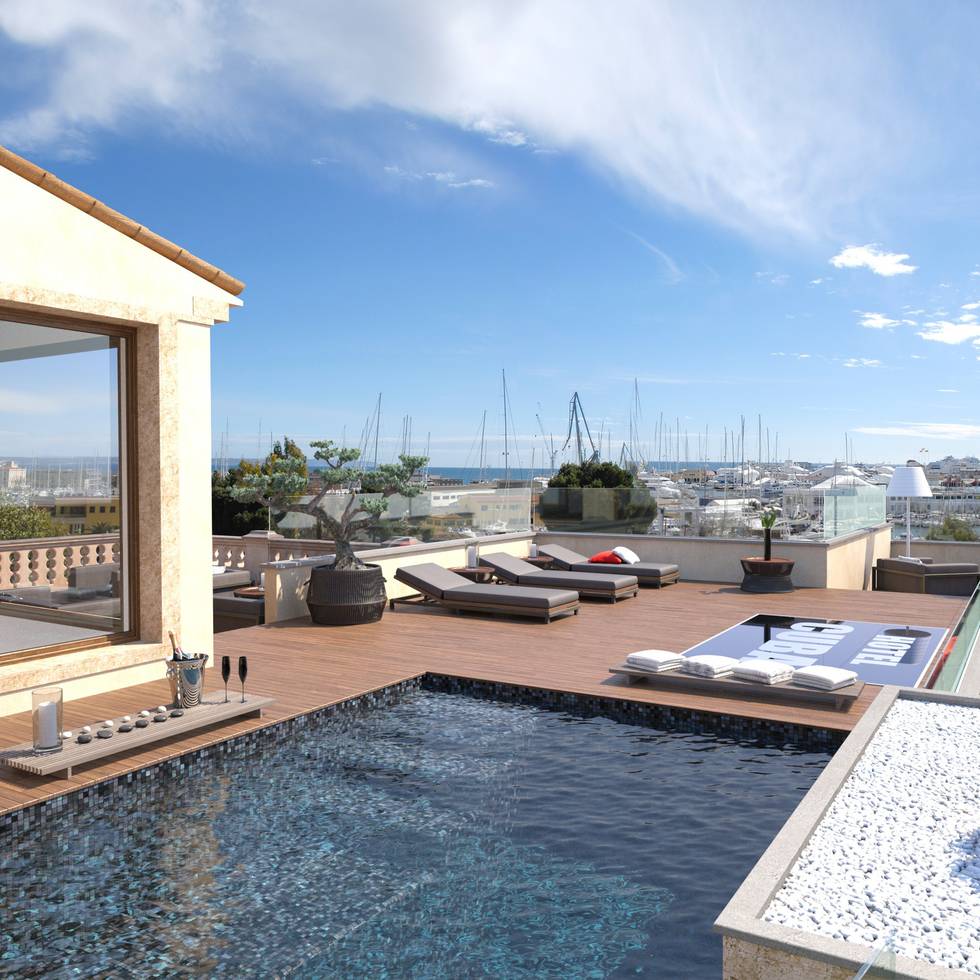 Proyecto 3D: Terrazas de estilo de Realistic-design