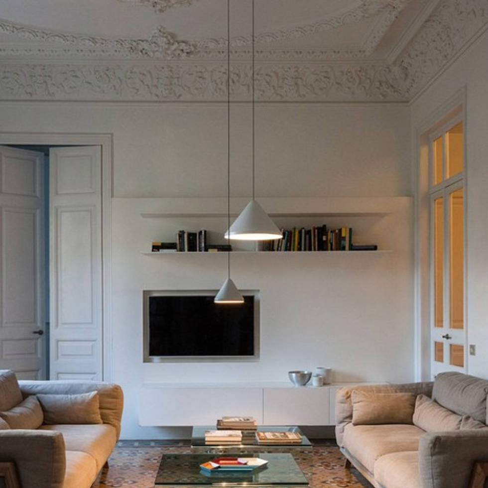 Novedades en Lámparas de Diseño Vibia : Comedores de estilo minimalista de LÁMPARAS DE DECORACIÓN