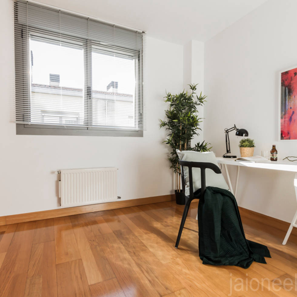 PASEO ANELIER VIVIENDA PARA ALQUILER: Estudios y despachos de estilo escandinavo de jaione elizalde estilismo inmobiliario - home staging