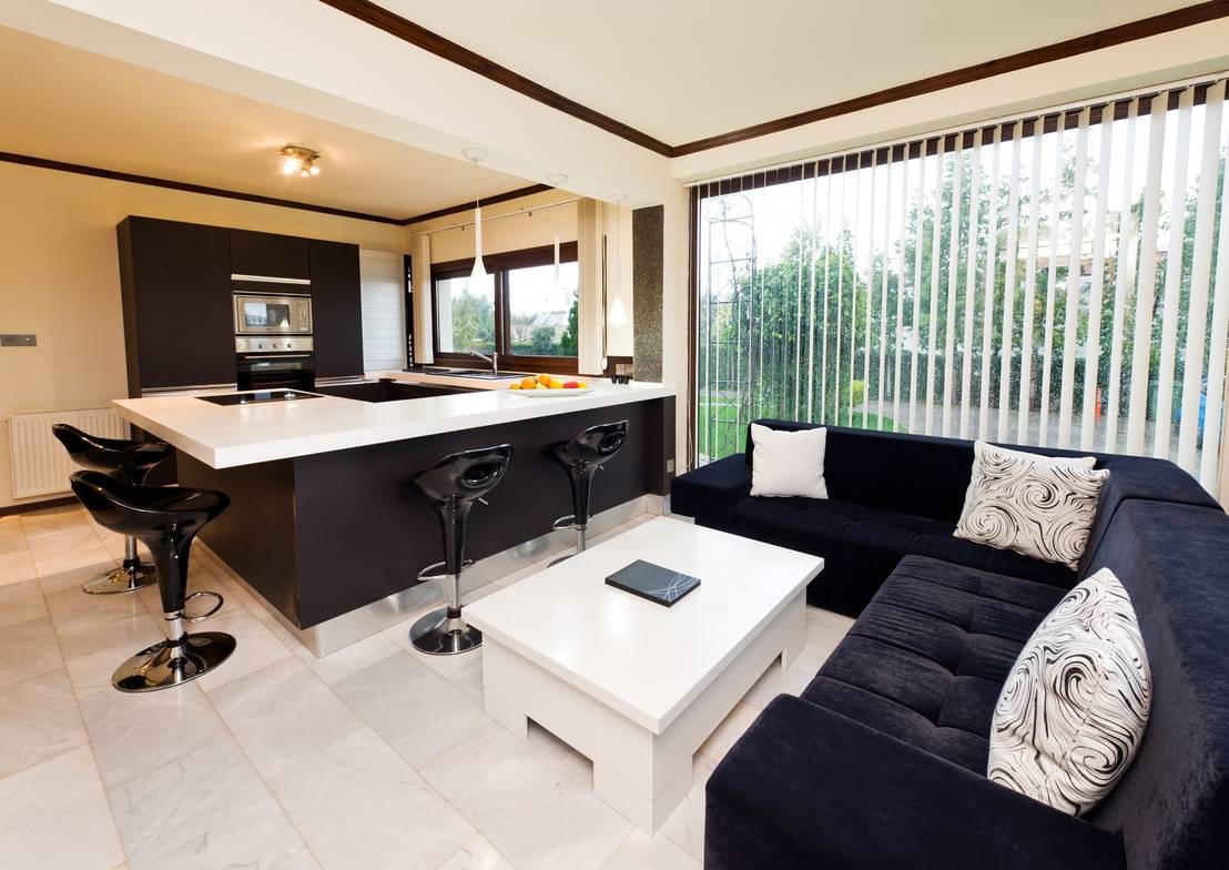 10 ideas to combine your kitchen, living room and dining room