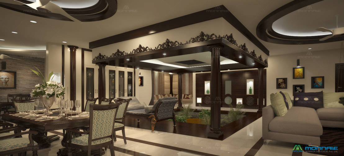 A luxurious and traditional family home in Kerala
