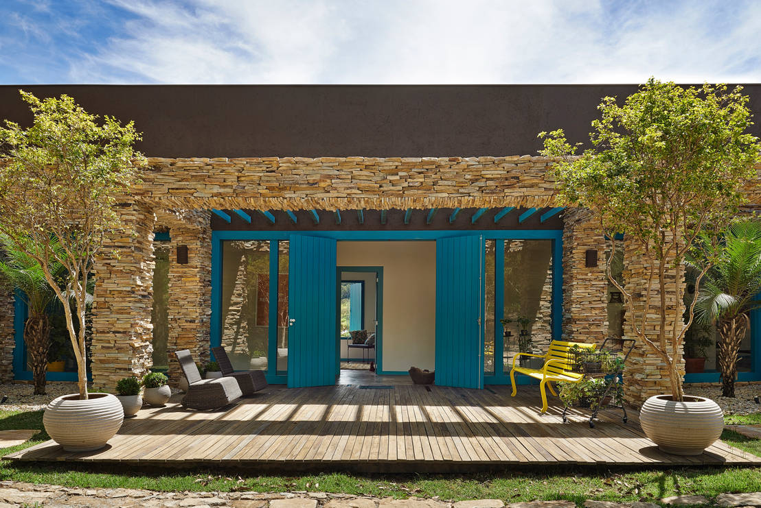 Case con rivestimento esterno in pietra: rivestimento effetto ...