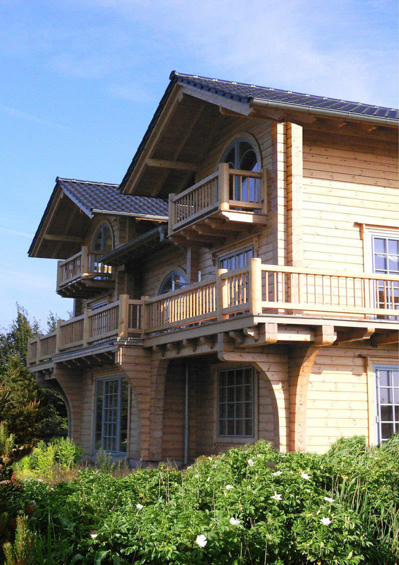 Blockhaus villa plön by finnscania blockhausfabrik homify