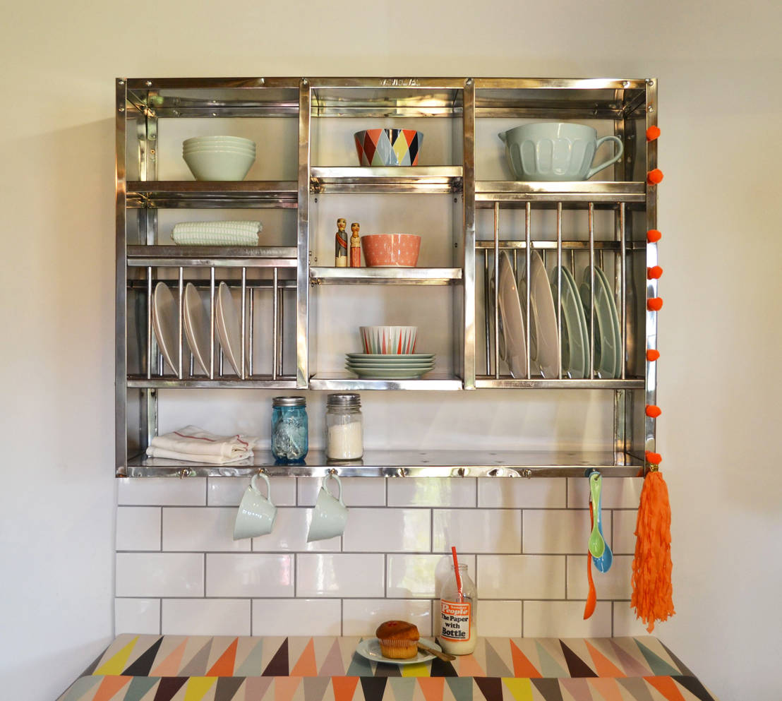 Indian stainless steel kitchen dish racks and shelves from Stovold