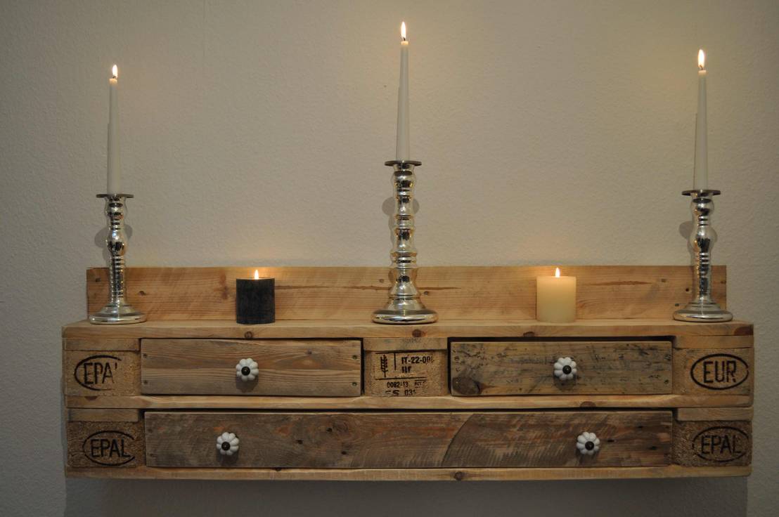 Palettenmöbel - Regal - No.-07 "Natur" | homify
