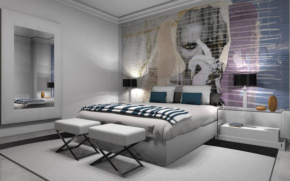 Dekorasyonu zenginleştirecek yatak odası duvar kağıdı modelleri