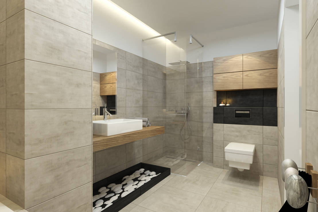 8 fabulosos revestimientos para el suelo del baño