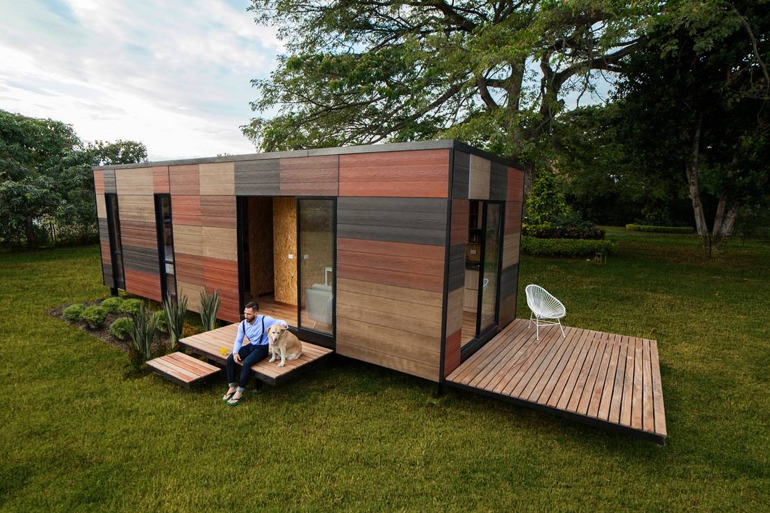 5 casas modernas de um só piso (com as plantas para se inspirar ... Creativo recinto Projeto