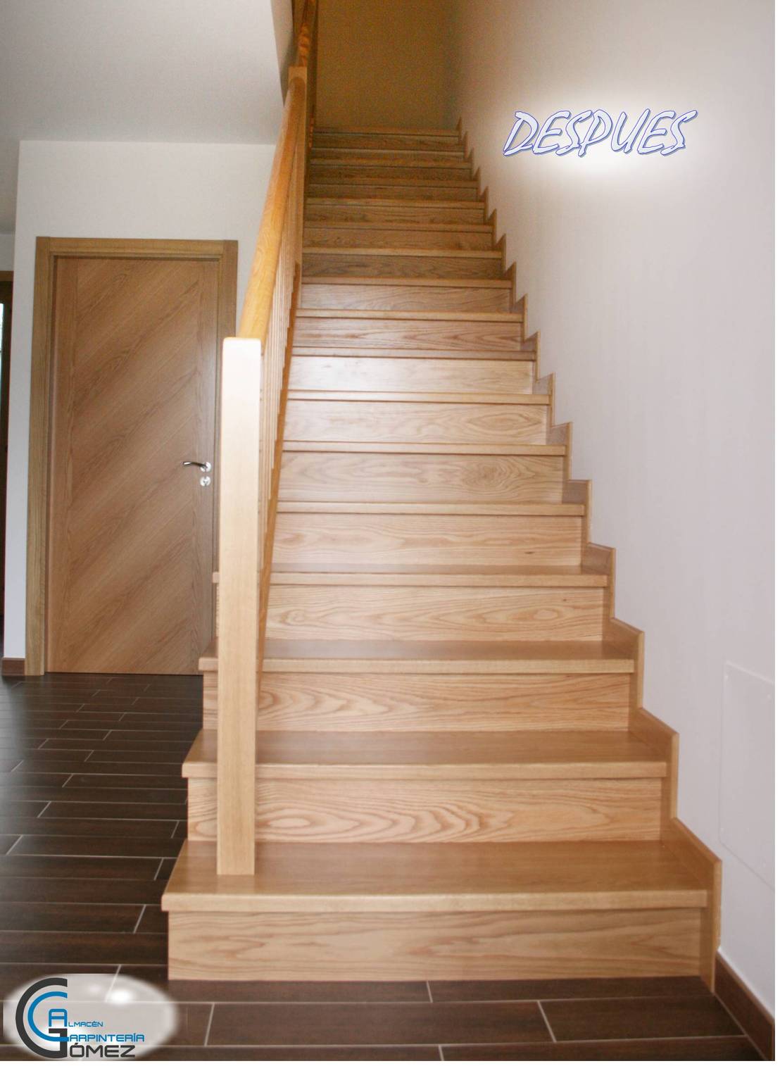 Escaleras de madera electricista