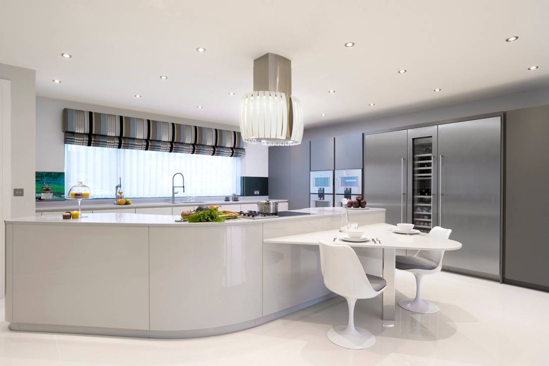 Pedini Dune Light Grey Gloss Iron Grey Lacquer Homify