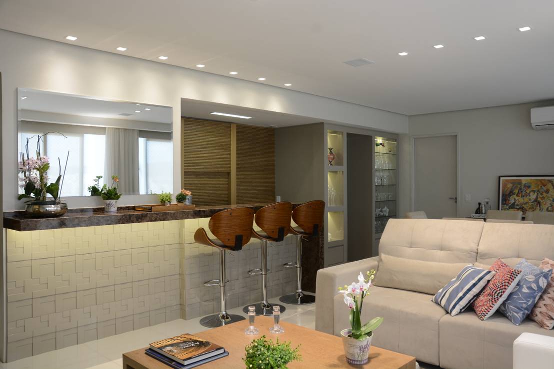 23 barras y mini bares que te van a inspirar si tu casa es pequeña