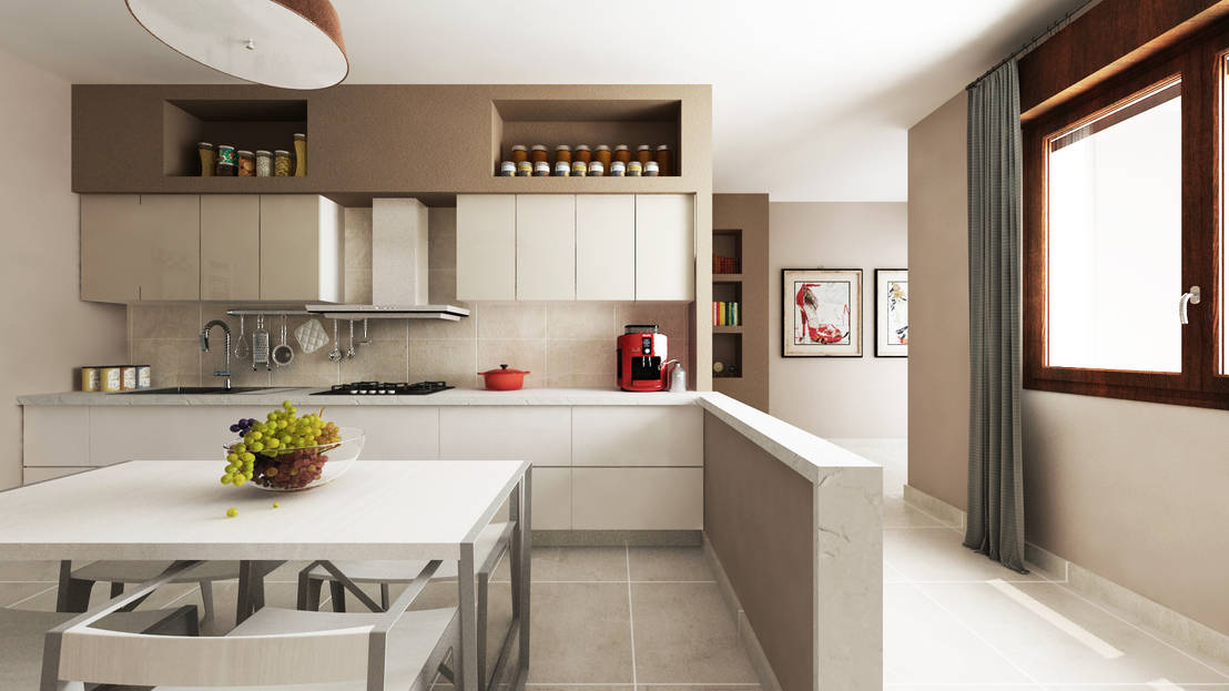 Altezza Muretto Divisorio Cucina Soggiorno Migliore Divisori Cucina Soggiorno In Cartongesso - Soggiorno Decora