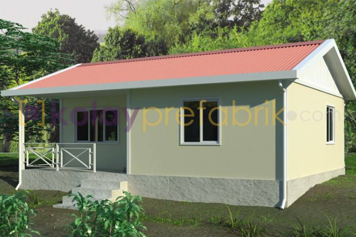 Kolay Prefabrik Evler Tek Katli Prefabrik Ev 58 M2 2 1 Homify