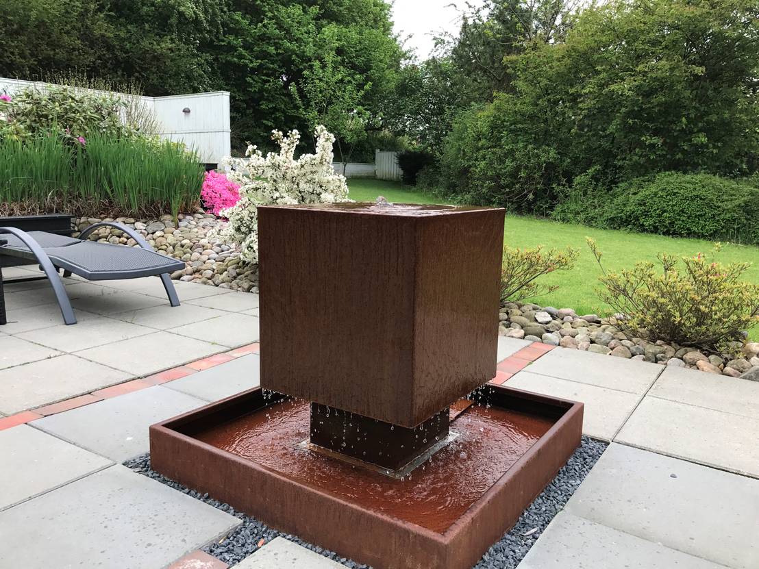 Gartenbrunnen Cortenstahl Homify