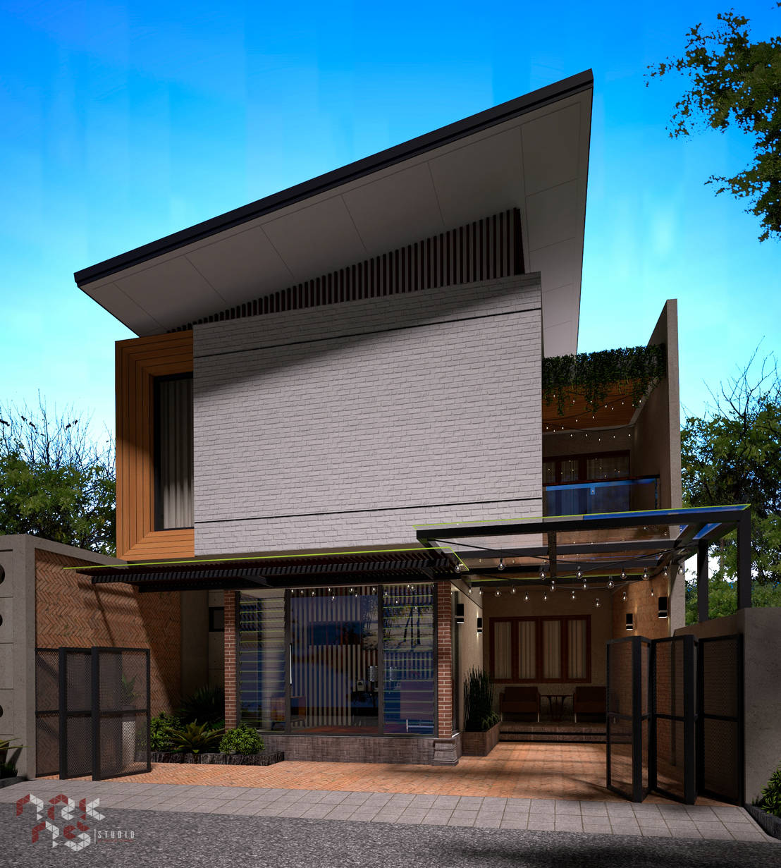 Eksterior Rumah Tinggal Industrial Style, Nonongan, Surakarta | homify