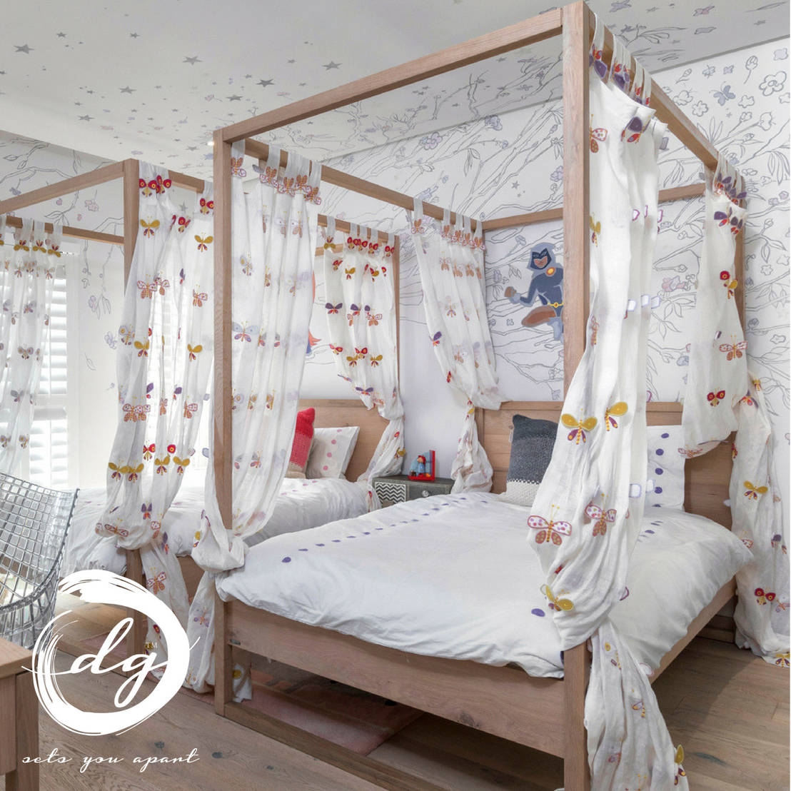 Using White As Base Color In This Gorgeous Kids Room By Deborah
