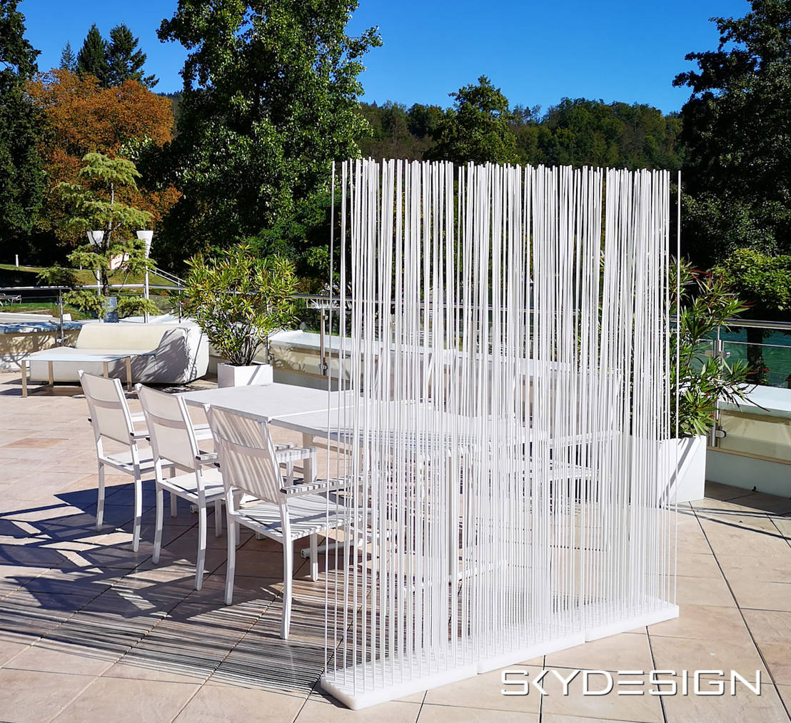 Ein Paravent - Sichtschutz Raumteiler für die Terrasse