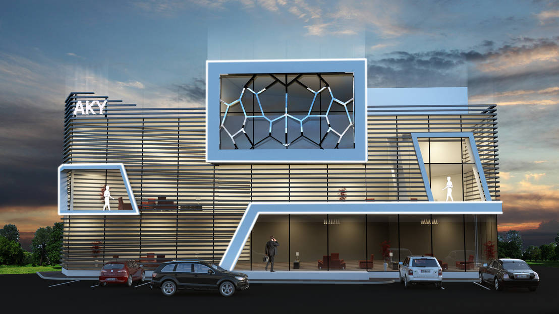AKY Office Facade Design Homify
