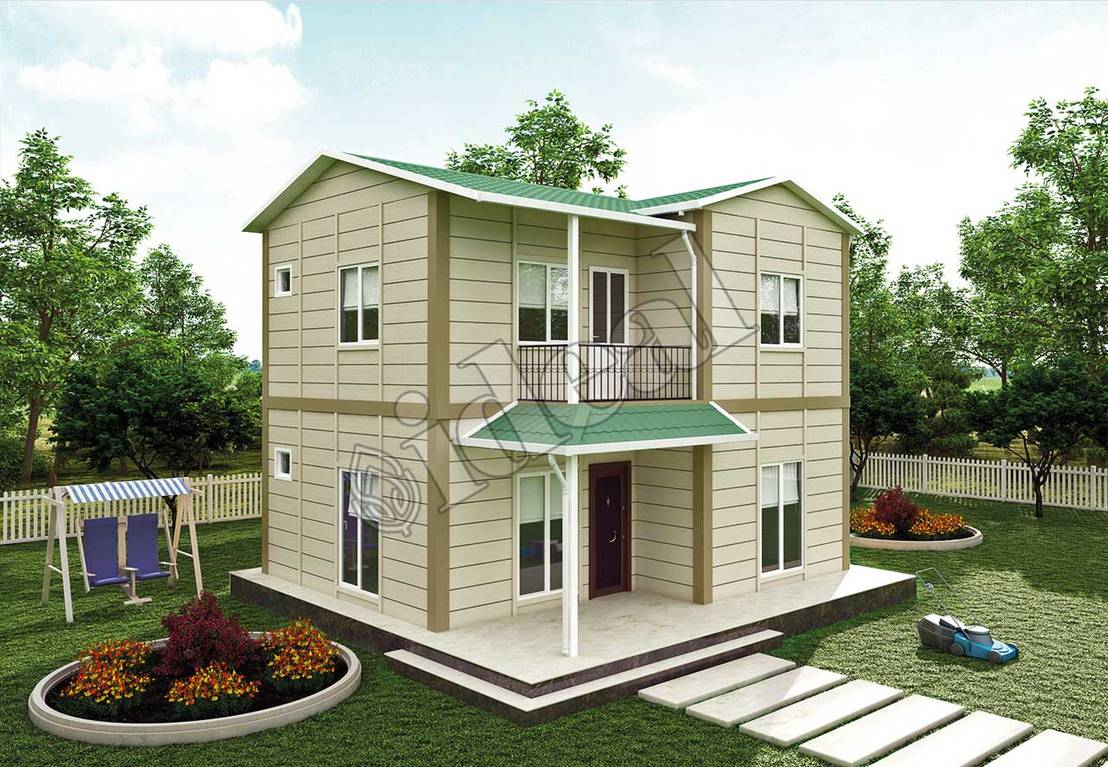 İdeal Ev (Prefabrik Evim) Dubleks Prefabrik Ev 100 m² 99.500 homify