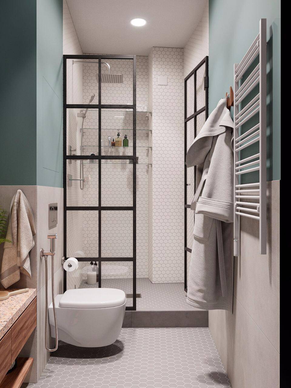Banheiro Azul Carol Gama By Carol Gama Arquitetura Homify