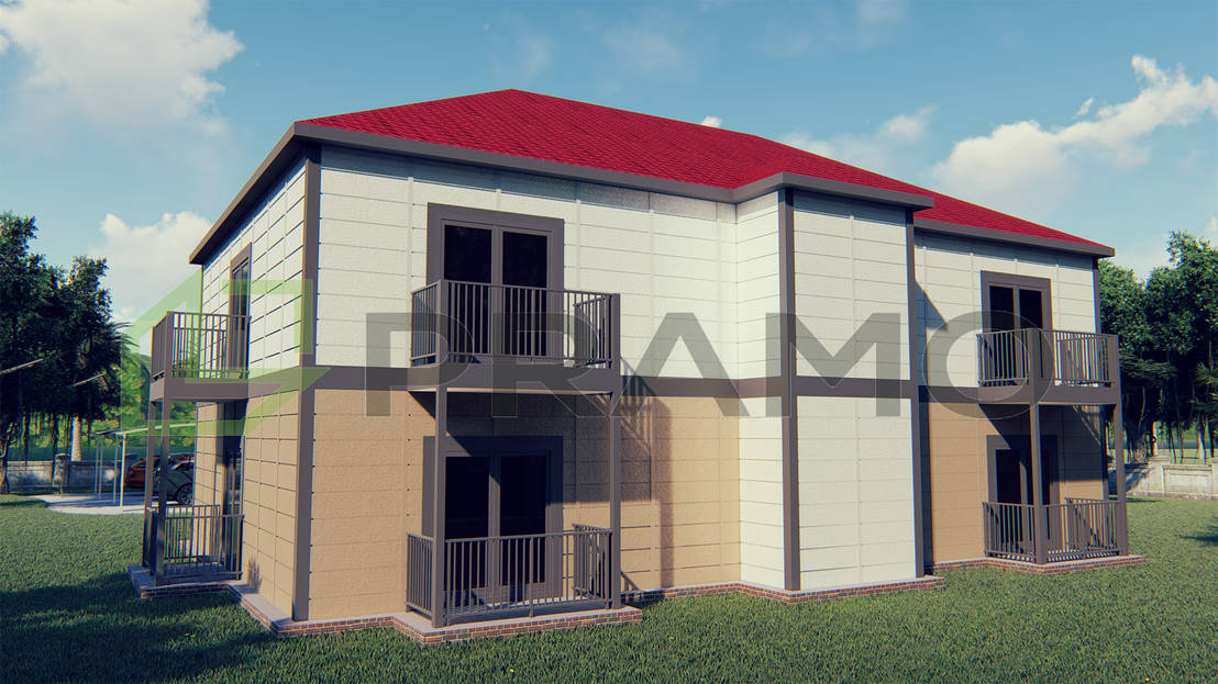 PRAMO PREFABRİCATED &amp; STEEL Çamyuva Prefabrik Personel Lojmanı homify