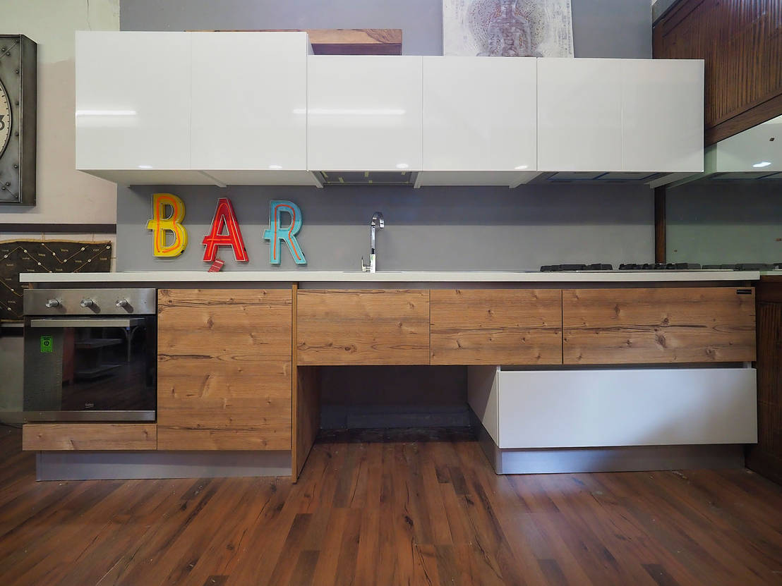 Cucina lineare da 330 cm in offerta door nuovimondi di ...