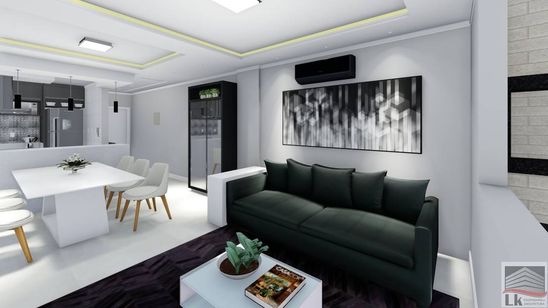 Projeto de interiores de apartamento de dois dormitórios | homify