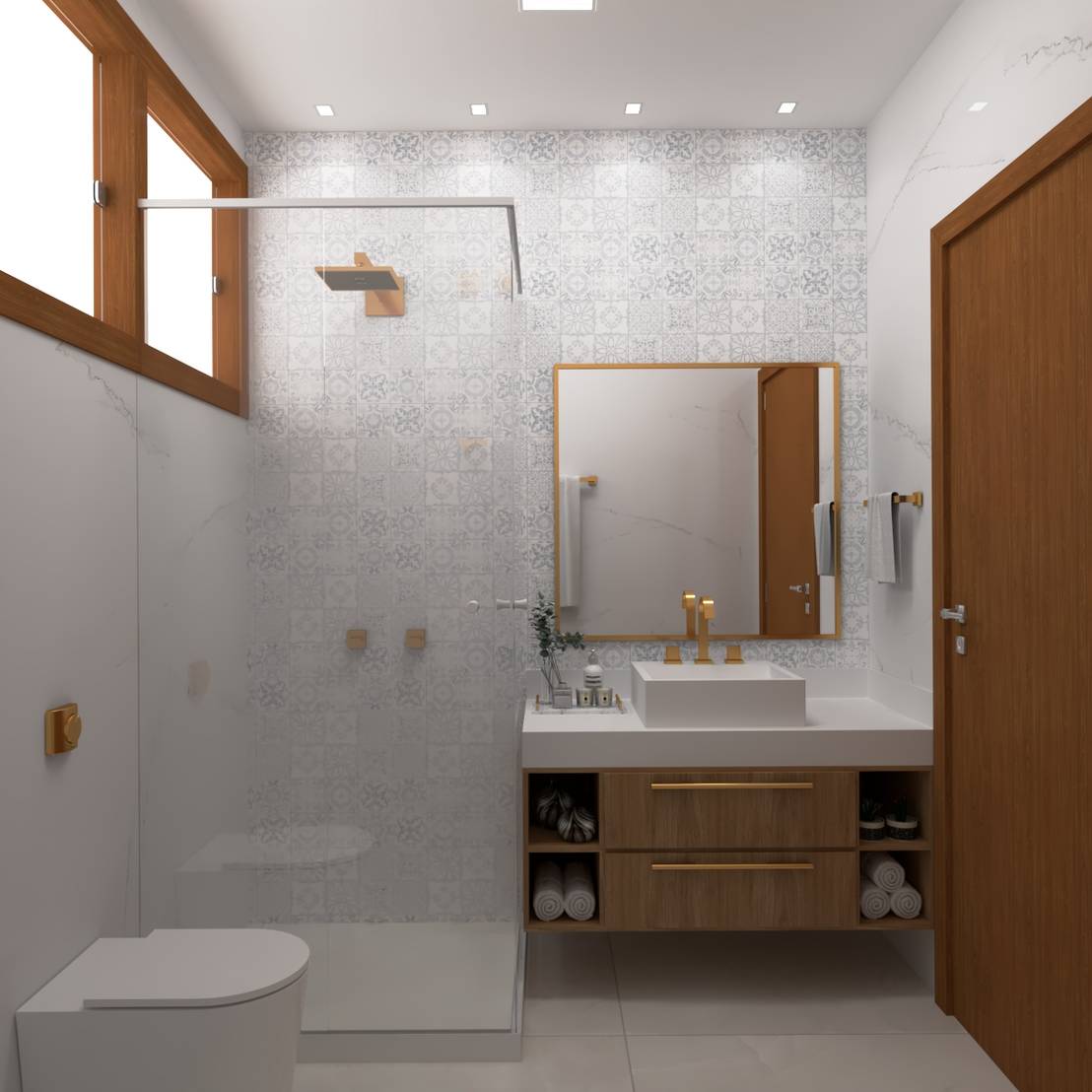 Projeto de interior - Banheiro suíte | homify