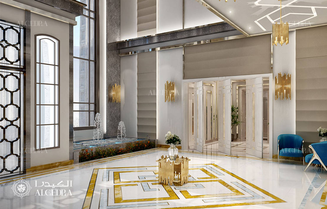 Luxury villa entrance interior design in Dubai | homify