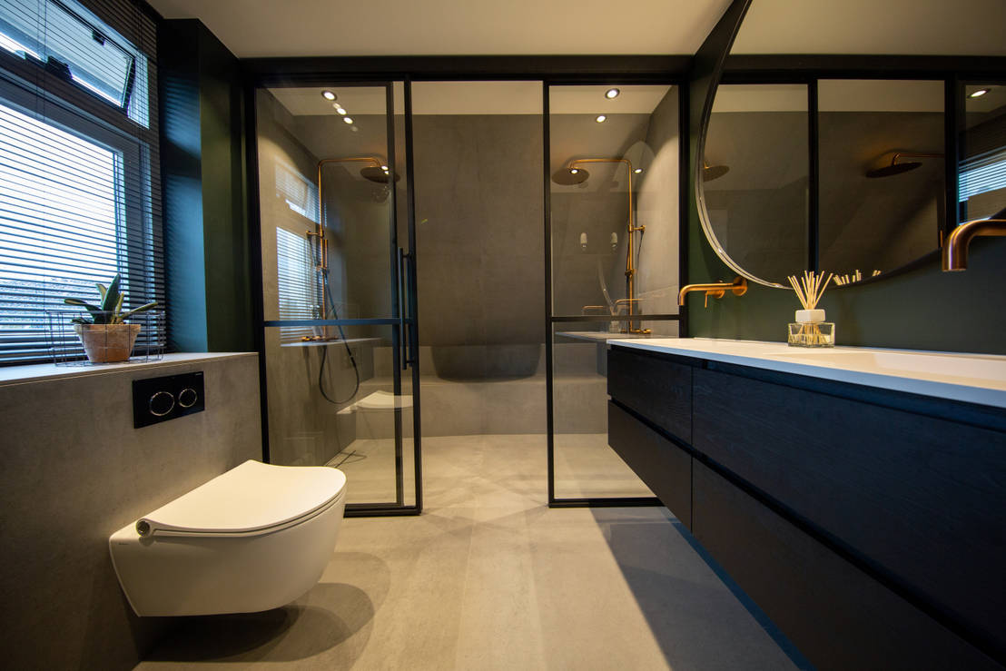 cijfer Geruïneerd voorbeeld Industriële design badkamer | homify