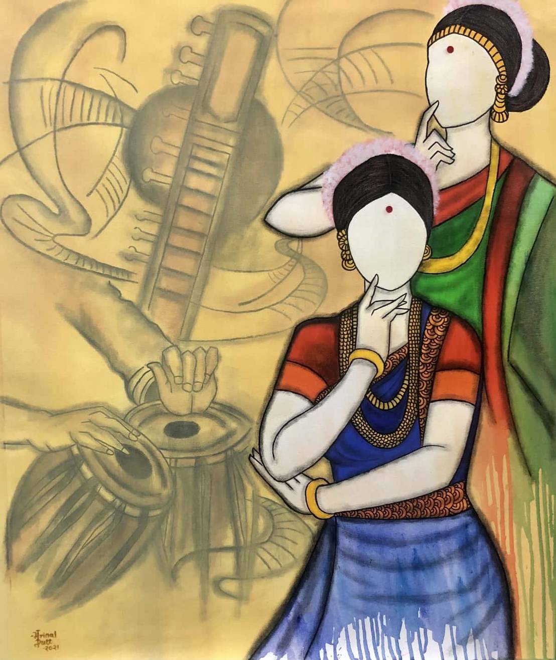 Mohini - Indian Art - The Lady's Canvas - Paintings & Prints, People &  Figures, Female Form, Clothed - ArtPal