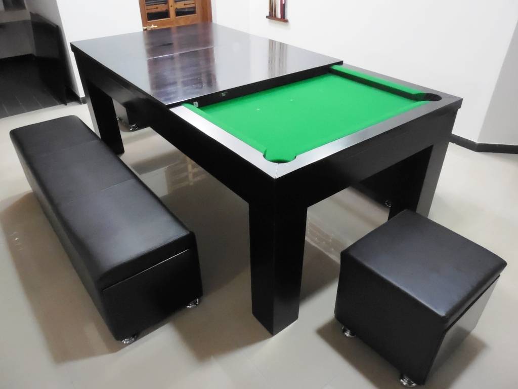 Snooker table dining clearance table combination