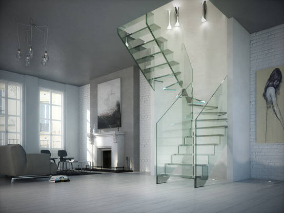 Moderne Glastreppen Homify