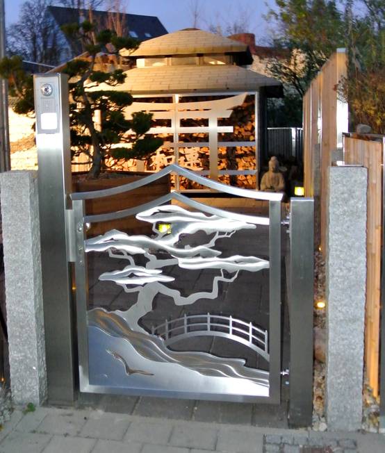 Edelstahl Gartentore Im Japan Stil Homify