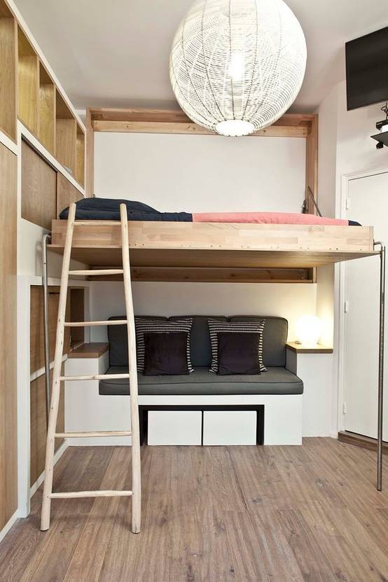 space saving loft beds for small rooms