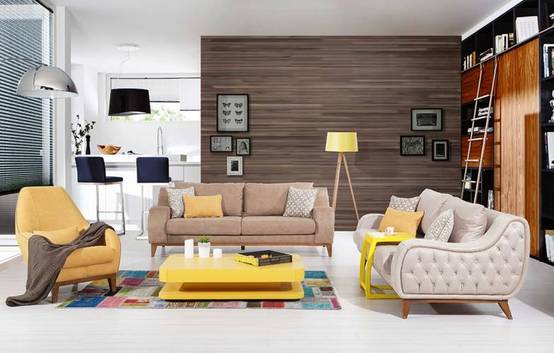Pratik çözümler Küçük salon dekorasyonu örnekleri homify homify