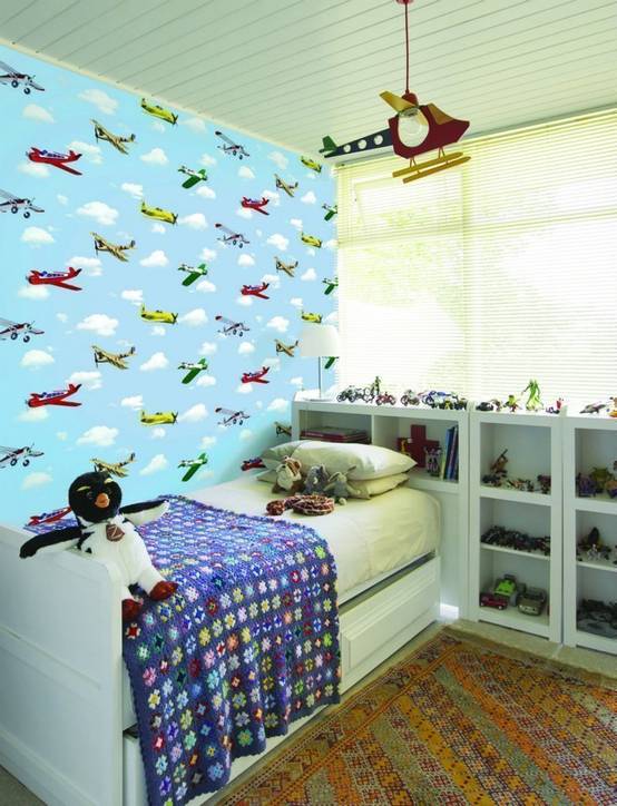 Çocuk odaları için ideal duvar kağıdı örnekleri homify