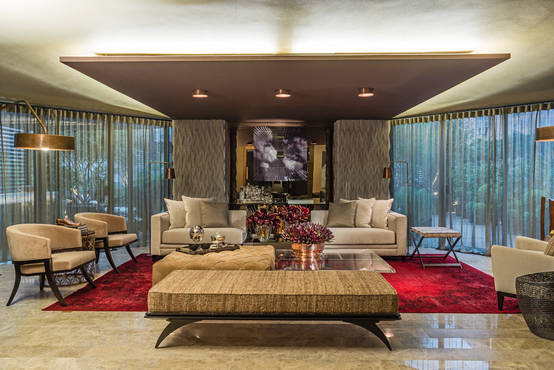Iluminación: ¡13 ideas para que el techo de tu casa se vea How to make a living room look larger? | Diseño de techo