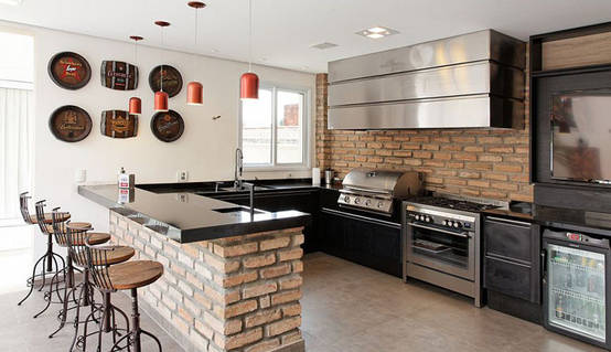 15 Breathtaking Brick Kitchens Bringing Rustic Back Homify