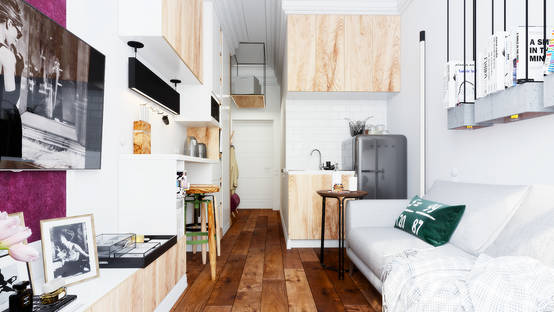 狭い部屋はいろんなトリックで快適に Homify